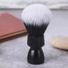 YAQI RTS Black Heavy Metal Handle Synthetic Hair Shave Brush for Men Wet Shaving Knot Type