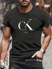 Fashionable Cartoon Letter Printed Roundneck Street Style Shortsleeved Tshirt Fashionable Mens Summer Y2K Top