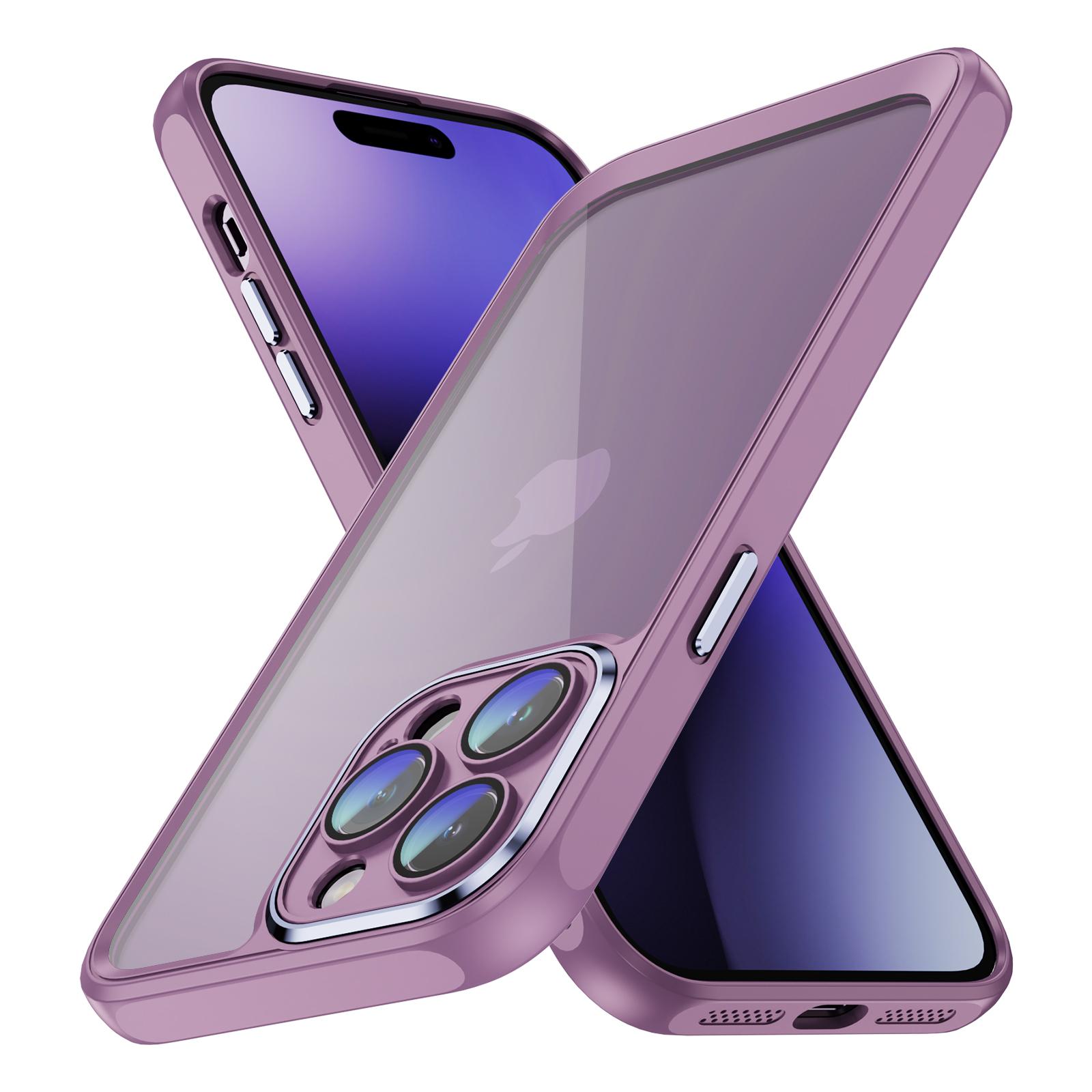 

360 Full Protect for Apple Iphone 15 Pro Max 14 13 12 Armor Silicone Shockproof Heavy Duty Protection Cover for iphone 13 світло-фіолетового кольору