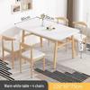 Modern Minimalist Rectangular Dining Table and Chair Set for Small Spaces