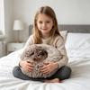 Fluffy Hamster Bed Plush Cozy Sleep Pad Soft Warm Cushion Pet Bed for Small Animals Guinea Pig Chinchilla Hedgehog
