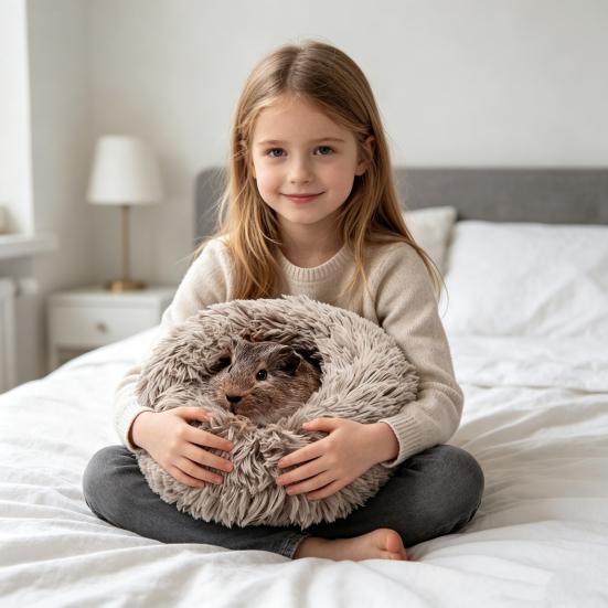 Fluffy Hamster Bed Plush Cozy Sleep Pad Soft Warm Cushion Pet Bed for Small Animals Guinea Pig Chinchilla Hedgehog