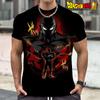 2026 Summer Dragon Ball Retro Fitness T-shirt Men's Oversized 3D Printed Short-sleeved Family