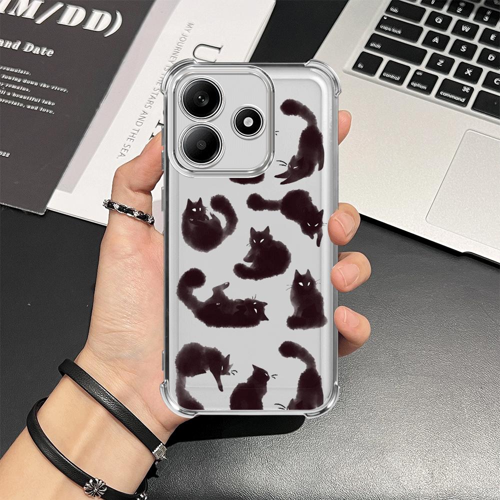 Case for Redmi Note 14 Pro Plus K80 9 Pro 11s 13C 10 Lite 11 Note 13 A3 A5 12 Phone Cover Cartoon Kitty