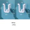 2pcs Wall Mounted Shoes Rack Plastic Shoes Holder Storage Organizer Door Shoe Hangers Bathroom Shower Shoes Holders