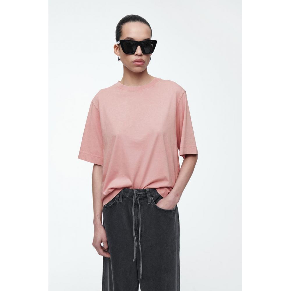 

COS Japan футболка оверсайз, окрашенная в готовом виде dusty pink/S