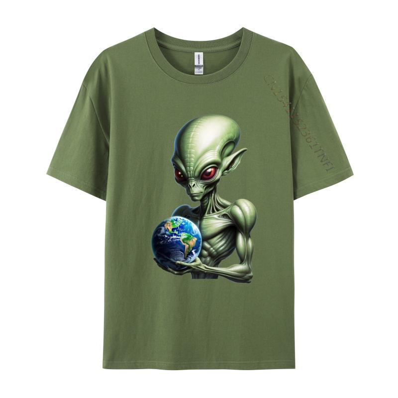 Alien Cosmic Tyrant Tshirt Vintage Birthday Gift TShirt Tees Graphic Design Cotton Men Tshirts Black Large