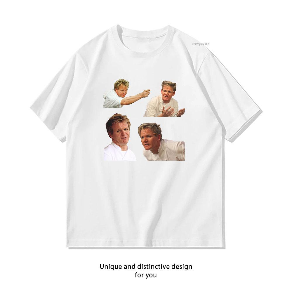 Angry Gordon Ramsay Meme Tshirt Summer Cotton Woman Man Graphic T Shirts Adult Oneck Breathable Tops S3XL S