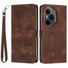 Leather Case for Honor 400 Pro 5G (Global) Imprinted Triangle Phone Cover