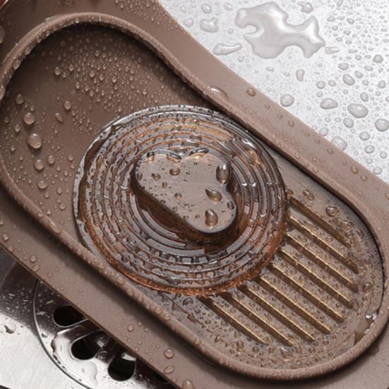 Floor Drain Cover Anti-Slip Anti-Splash Anti-Odor Double-Layer Easy Installation Silicone Bathroom Double-layer Drain Filter