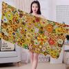 Art T-Takashi M-Murakamis Beach Towel Colorful Bath Towels For Girl Microfiber Quick Dry Sand Free Beach Yoga Gym Pool