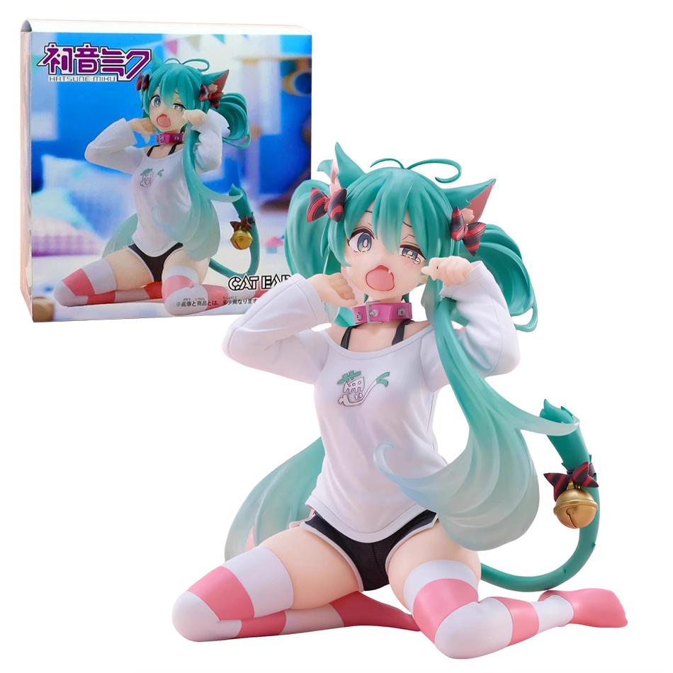 Anime Hatsune Miku Doll Model Cartoon Cute Tabletop Decoration Suitable For Car Dashboard Decoration Cute Model Toy Holiday Gift