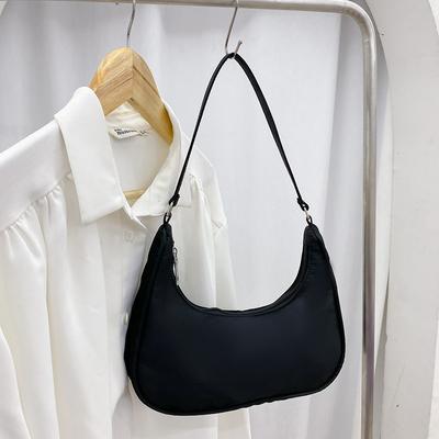 Women Summer Simple Handbags Nylon Underarm Bags Clutch Shoulder Purse