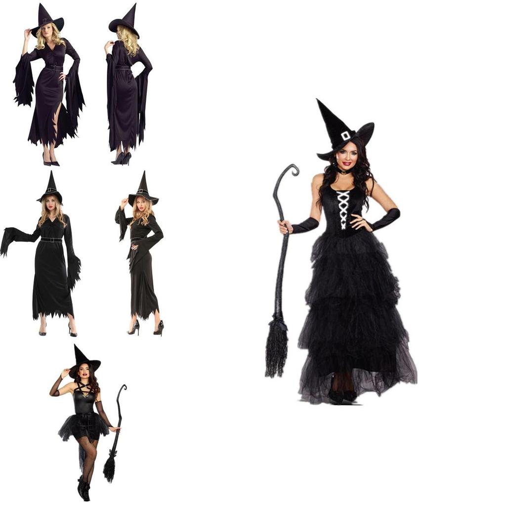 Stunning Women's Witch Cosplay Outfit With Charming Accessories For Festive Occasions
