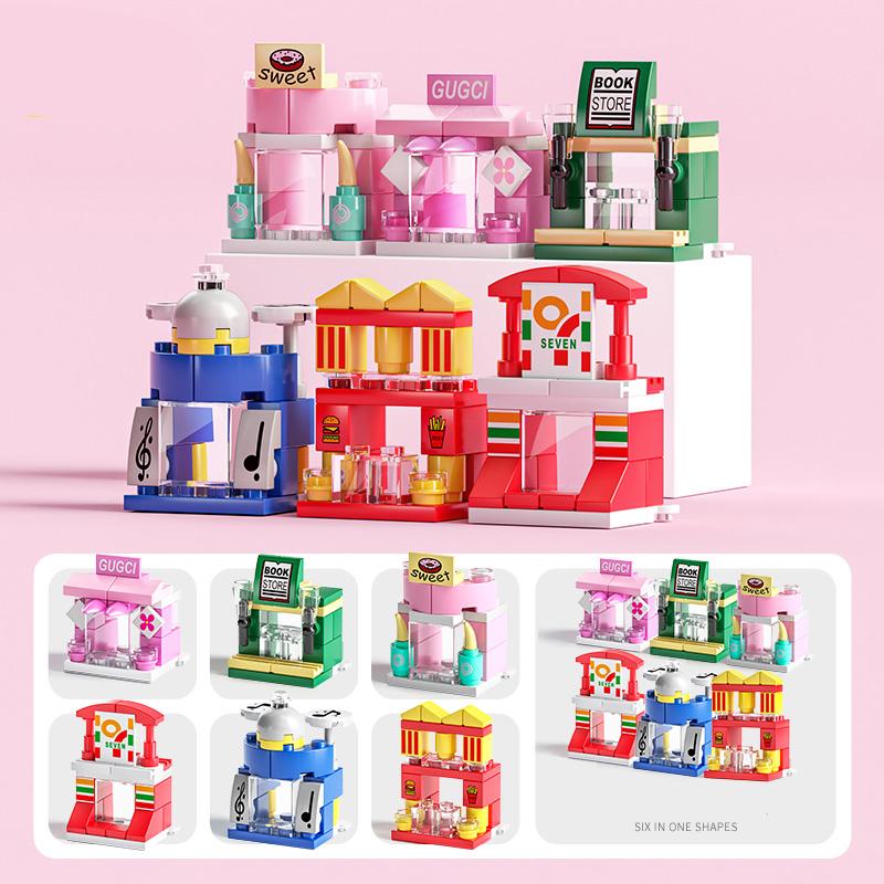 6IN1 polis arabası Fireboat DIY helikopter dinozor modeli yapı taşları şehir SWAT araç tuğla oyuncaklar çocuklar için hediye