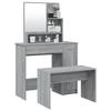 VidaXL Ensemble de Coiffeuse Table de Maquillage Tabouret Table de Coiffeuse Meuble de Chambre à Coucher Intérieur Sonoma 3114153
