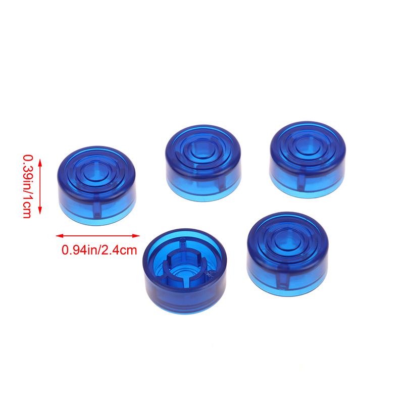 5 Pcs Guitar Effect Pedal Foot Nail Cap Parts Foot Switch Toppers Knob Plastic Bumpers Footswitch Protector Accessories
