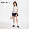 BARRY BANNY Girls' Double-Sided Breathable Short Sleeve T-Shirt