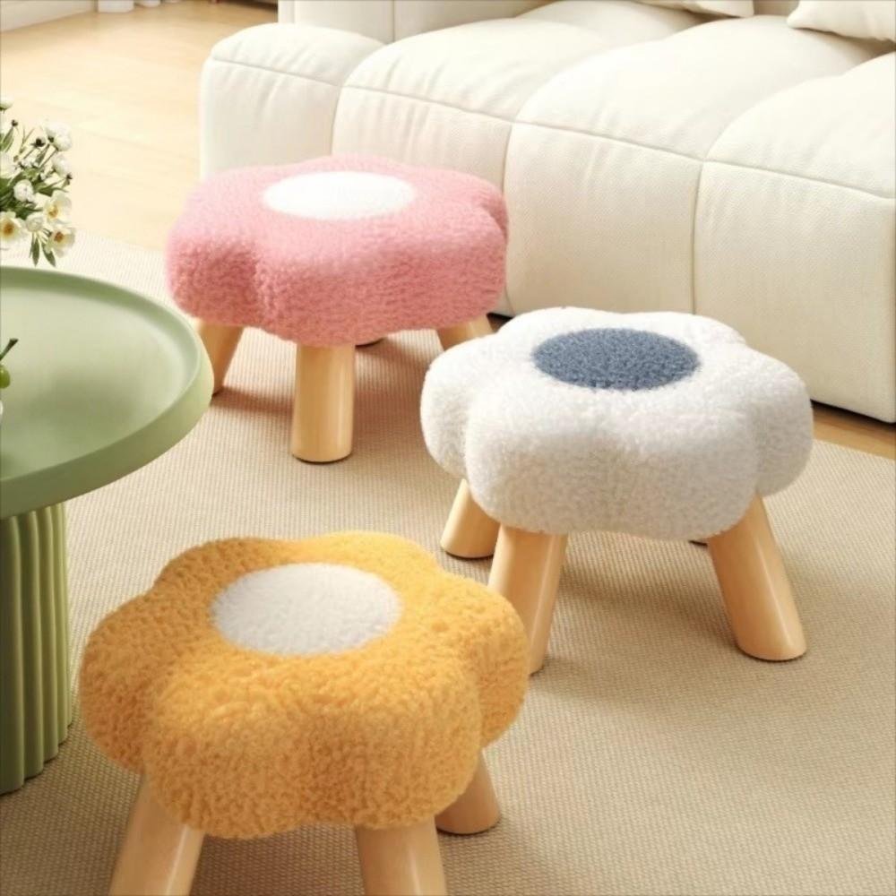Household Low Stool Soft Sofa Stool Cute Footstool  Living Room