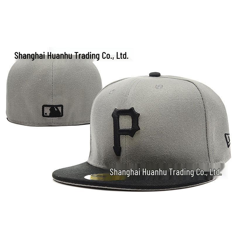 Pittsburgh Pirates Flat Brim MLB Baseball Cap with Team Embroidery 56cm (7)