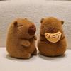 Popular Burger Backpack Kapibara Cute Capybara Plush Toy Doll Cute Children's Doll Gift