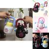 Adorable Cartoon Double Drinking Portable Water Bottle With Large Capacity And Cute Design For Girls