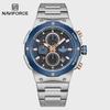 Man Quartz Watch Luxury Luminous Chronograph Wristwatch Stainless Steel Waterproof Men Date Calendar Clock