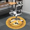 1pc Lion Face Chair Carpet for Office, Soft, Non-Slip Polyester Mat, Office, Living Room, Bedroom, Durable Polyester Yy251207147