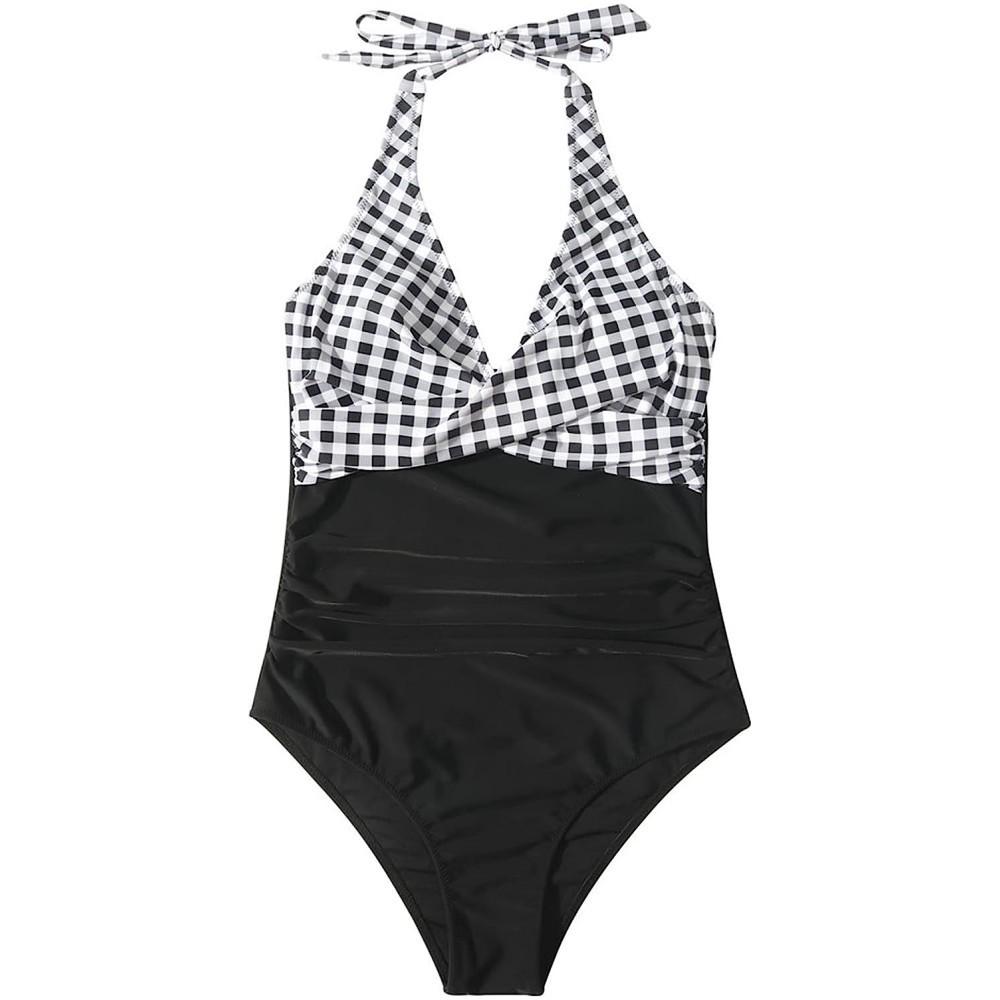 2024 European & American Chic Backless Slimming One-Piece Swimsuit for Women
