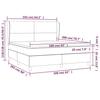 3128377 vidaXL Divan-lit Tapissier Avec Matelas Taupe 160x200 Cm Tissu