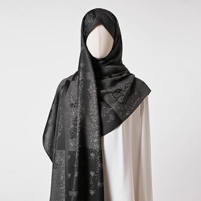 Neueste Muslimische Mode Damen Kleiner Bär Hijab Tencel Baumwolle Gaze Schal Eleganz Sonnenschutz Schal Dekoration Wickeltuch Kopfschal