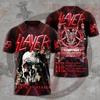 T-shirt alla moda da uomo Rock Band Slayer Stampa 3D T-shirt Uomo Donna Hip Hop Manica Corta Maglietta Oversize Streetwear Top Abbigliamento