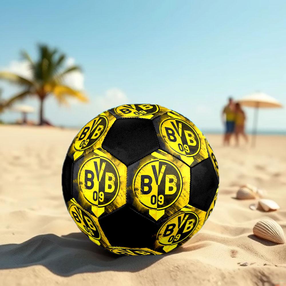 1 pz Pallone da Calcio Borussia Dortmund Taglia 5 Pallone da Calcetto Indoor alla Moda Colorato Gioco in Giardino - Ottimo Regalo per i Fan dello Sport HE15
