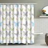 Fashion Butterfly Shower Curtain Watercolor Printed Fabric Customizable Bath Decor Set For Home Decoration Multicolor Option Ava