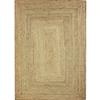 Handmade Natural Braided Jute Living Room Rug 45x120