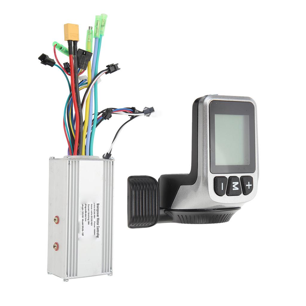 Electric Bike Sine Wave Brushless Controller Kit 36V 48V 1000W 38A 3 Modes Controller 124DX Thumb