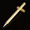1-Piece Set of Glossy Hexagonal Black Gel Pens, Handmade Metal Gel Signature Pens, Metal Brass Antique-Style Pens,