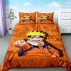 3pcs Duvet Cover Naruto Teens Japanese Anime Bedding Set Comfortable Breathable Quilt Cover Queen King Full Bedroom Decor