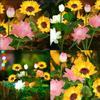 LED Solar Sunflowers Lotus Flowers Lights Outdoor Waterproof Landscape Lamp for Garden Lawn Path Backyard Decoration Lighting