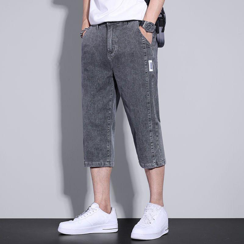 

Seven Denim Shorts Мужские летние тонкие свободные повседневные прямые брюки Модные мужские туристические офисы S серый