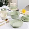2025 New Style Ceramic Tableware Set: Creative Roman Design Rice and Fruit Bowls with Plates