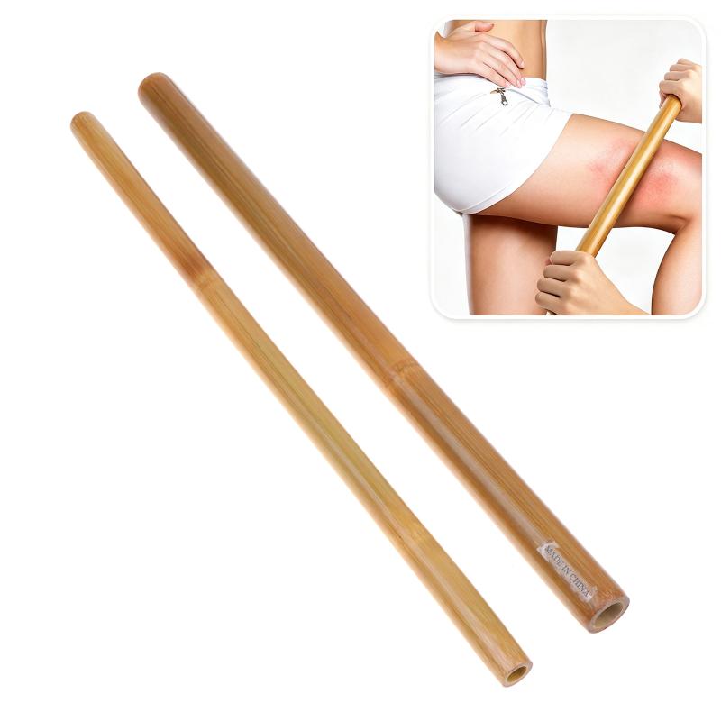 Wood Therapy Gua Sha Massage Stick Natural Bamboo Massager for Myofascial Release Anti  Full Body Massage