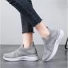 Breathable Mesh Women's Running Shoes Knitted Casual Sneakers Soft Walking Shoes Slip-on Flats Socks Shoes