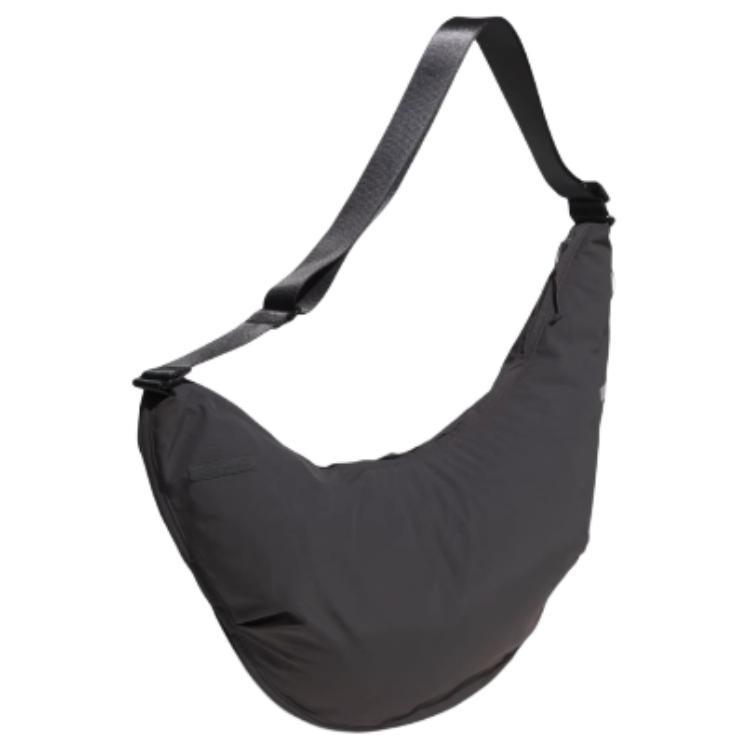 Adidas Recycled Polyamide Shoulder Bag, Crossbody Bag Regular Unisex Carbon Black Adidas JM3400