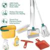8PCS/Set Kids Cleaning Set Housework Supplies Kit with Dustpan Broom Bucket Mop Cleaning Set Play House Toys for Boys & Girls