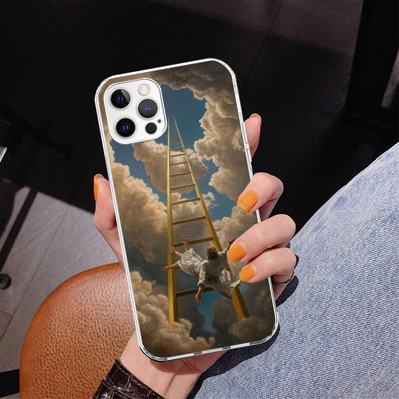 

Rene Magritte Art Phnoe Case for Iphone 17 Air 16 11 12 13 Mini 14 Plus 15 Pro Max 7 8E SE 2020 16ProMax Phone Cover Coque 17 Ai iPhone 16 Plus