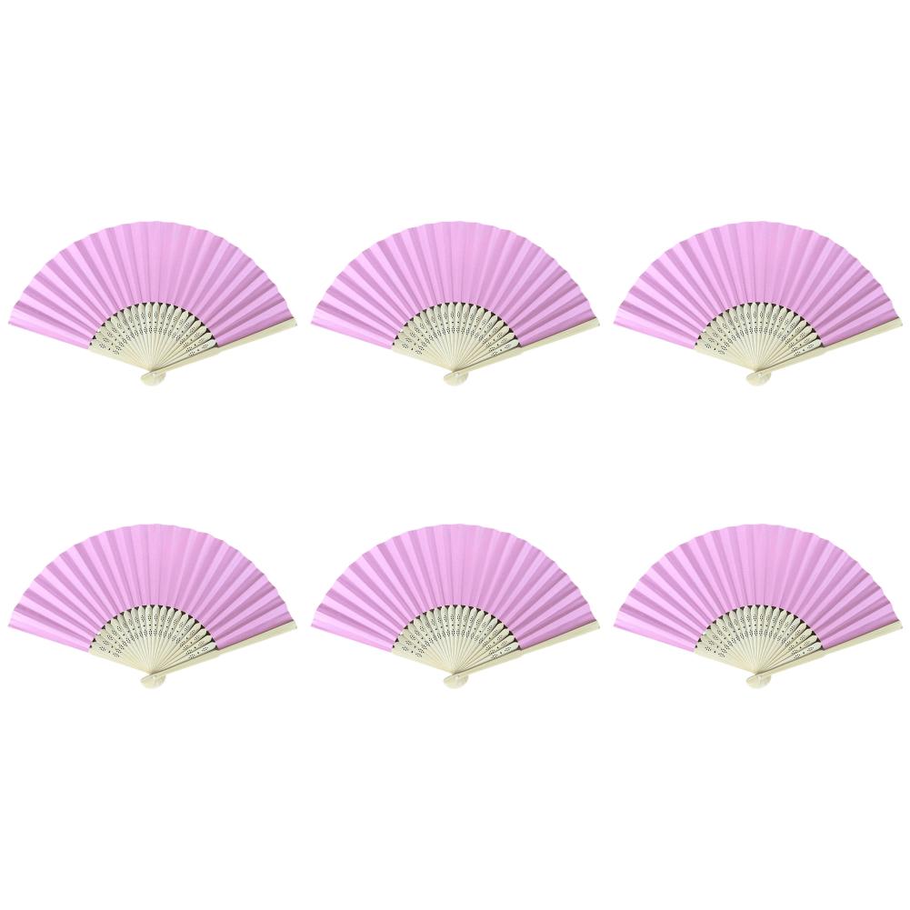 1-50PCS Bamboo Folding Fan Solid Color DIY Drawing Painting Fan Handheld Folded Fan for Home Dancing Party Wedding Decoration