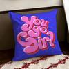 Powerful Motivational Quote Cushion Cover Reversible Soft Durable Pillow Cover Home  Car MultiScene Use for Daily Comfort