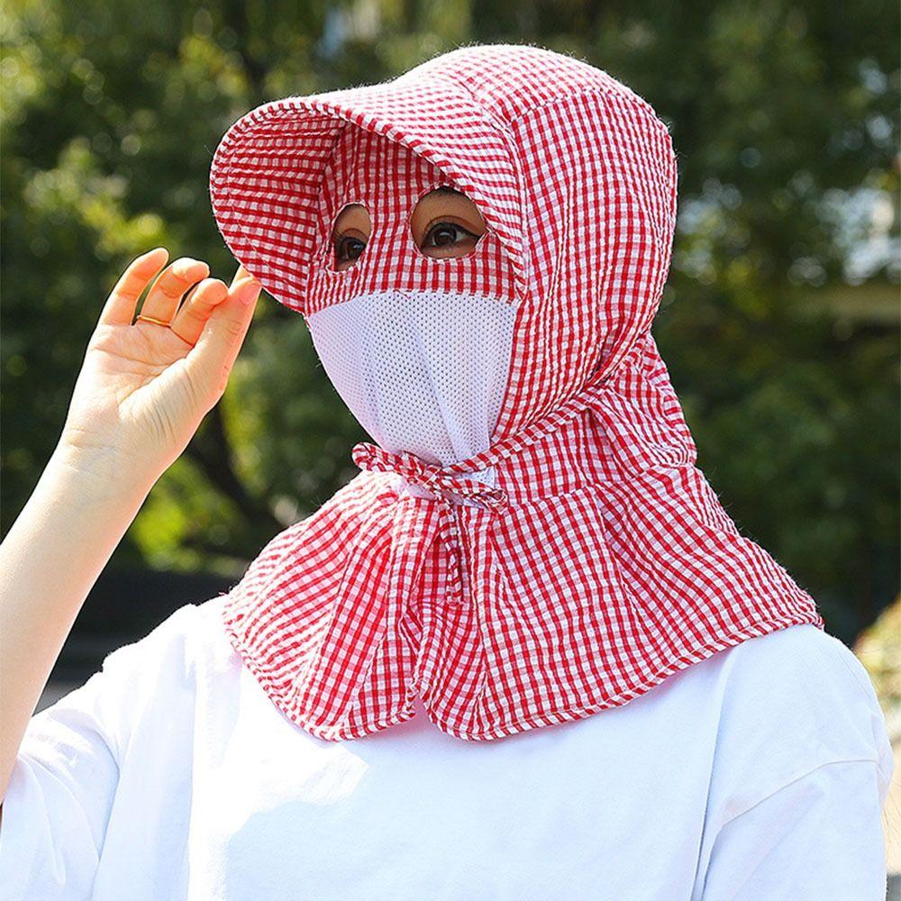Breathable mesh Floral Tea Picking Cap Anti-UV Wide Brim Sunscreen Hat Summer Season