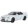 1/18 Nissan Skyline GTR R34 Alloy Car Model Sound and Light Pull Back Children's Toy Collectibles Birthday Gift